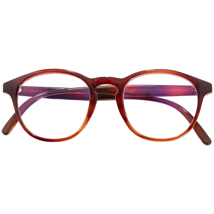 Sunski Yuba Blue Light Glasses Caramel/Blue Light