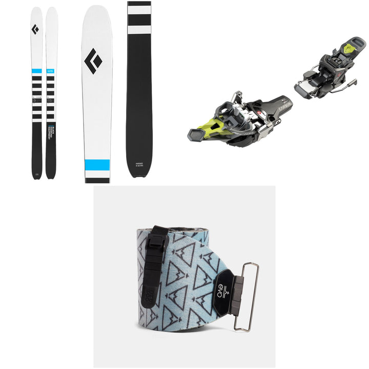 Black Diamond Helio Recon 105 Skis + Fritschi Tecton 12 Alpine Touring Ski Bindings + evo x Pomoca Pro Glide Climbing Skins 2022