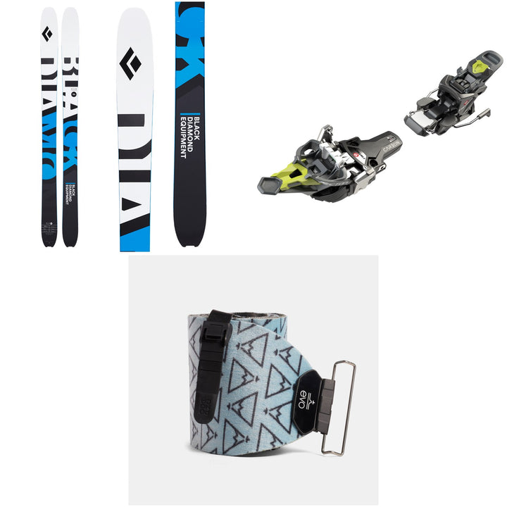 Black Diamond Helio Carbon 104 Skis + Fritschi Tecton 12 Alpine Touring Ski Bindings + evo x Pomoca Pro Glide Climbing Skins 2022