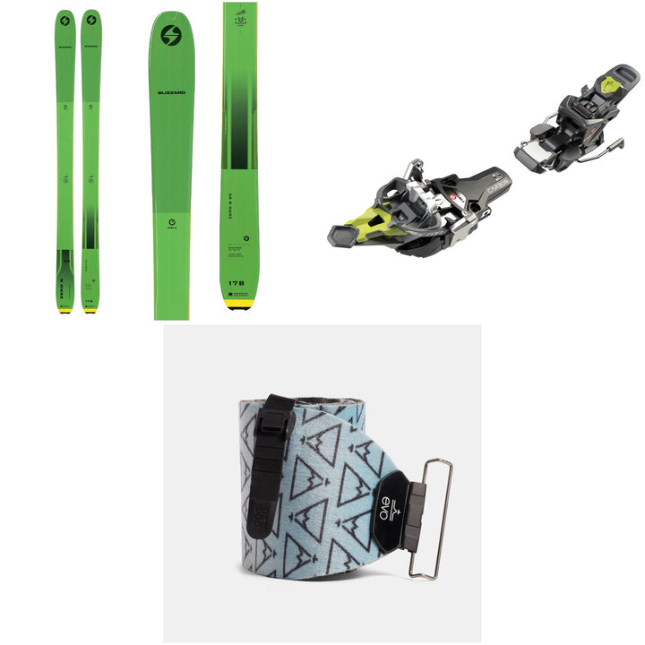 Blizzard Zero G 95 Skis + Fritschi Tecton 12 Alpine Touring Ski Bindings + evo x Pomoca Pro Glide Climbing Skins 2022
