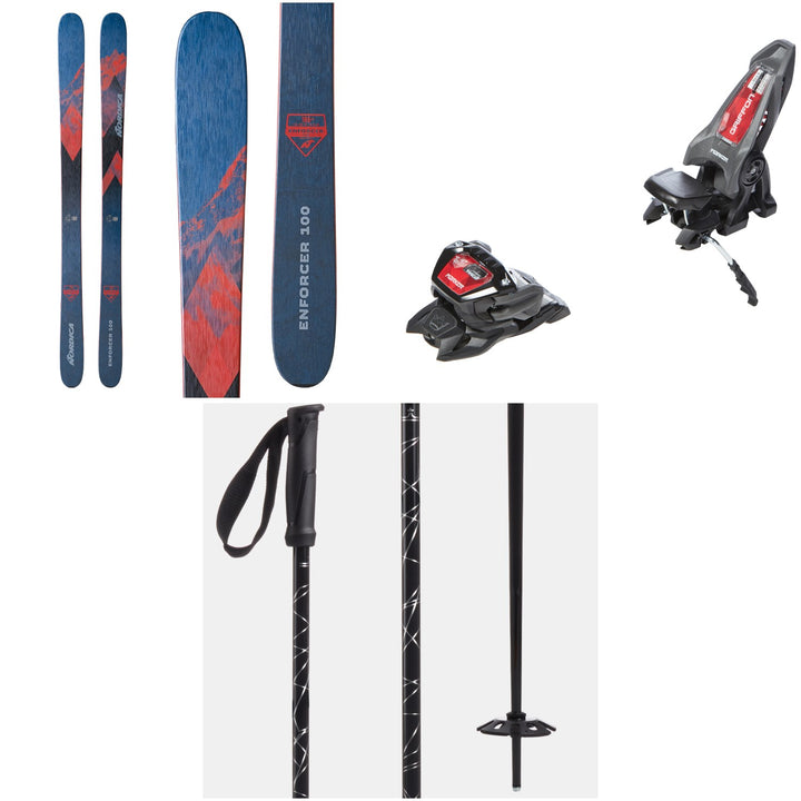 Nordica Enforcer 100 Skis + Marker Griffon 13 ID Ski Bindings + evo Refract Ski Poles 2023