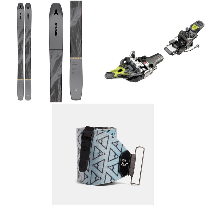 Atomic Backland 100 Skis + Fritschi Tecton 12 Alpine Touring Ski Bindings + evo x Pomoca Pro Glide Climbing Skins 2022