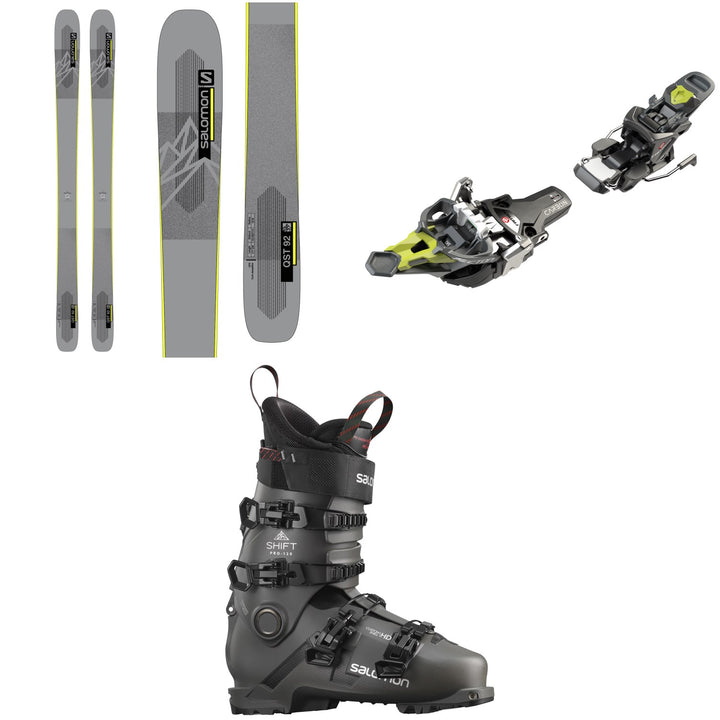 Salomon QST 92 Skis + Fritschi Tecton 12 Alpine Touring Ski Bindings + Salomon Shift Pro 120 Alpine Touring Ski Boots 2022
