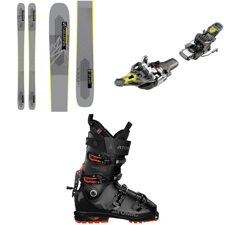 Salomon QST 92 Skis + Fritschi Tecton 12 Alpine Touring Ski Bindings + Atomic Hawx Ultra XTD 120 Alpine Touring Ski Boots 2022