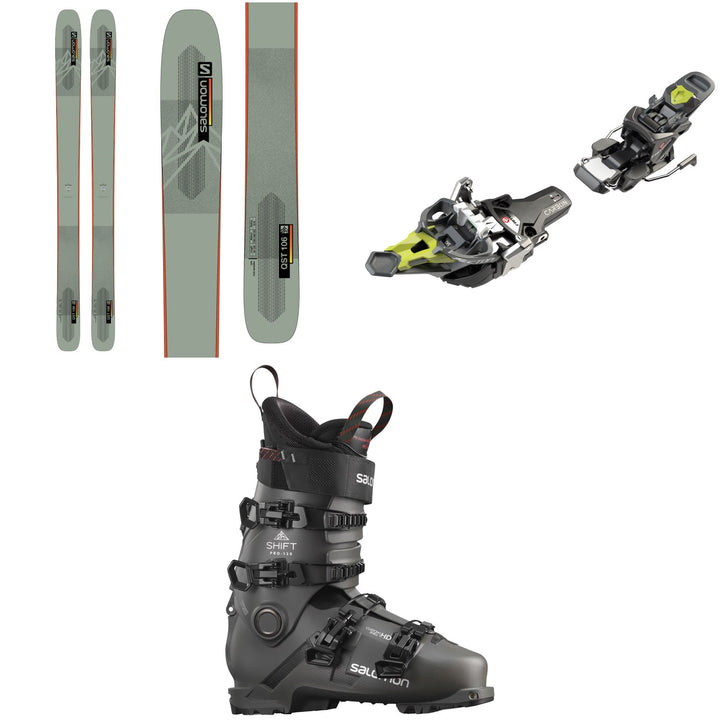 Salomon QST 106 Skis + Fritschi Tecton 12 Alpine Touring Ski Bindings + Salomon Shift Pro 120 Alpine Touring Ski Boots 2022