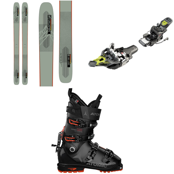 Salomon QST 106 Skis + Fritschi Tecton 12 Alpine Touring Ski Bindings + Atomic Hawx Ultra XTD 120 Alpine Touring Ski Boots 2022