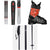 Atomic Vantage 75 C Skis + M 10 GW Bindings + Hawx Prime 100 Ski Boots + evo Merge Ski Poles 2022