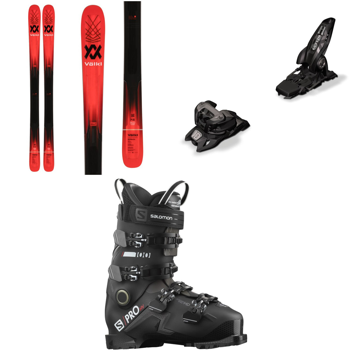 Völkl M6 Mantra Skis 2022 + Marker Griffon 13 ID Ski Bindings 2020 + Salomon S/Pro HV 100 GW Ski Boots 2022