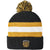 Brixton Kit Pom Beanie Black/Off White/Bright Gold