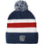Brixton Kit Pom Beanie Washed Navy/White/Red