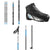 Salomon Aero Grip Jr Cross Country Skis + Prolink Access Bindings + RC Nocturne Prolink Jr Cross Country Ski Boots + Escape ALU Jr Cross Country Ski Poles - Kids' 2023