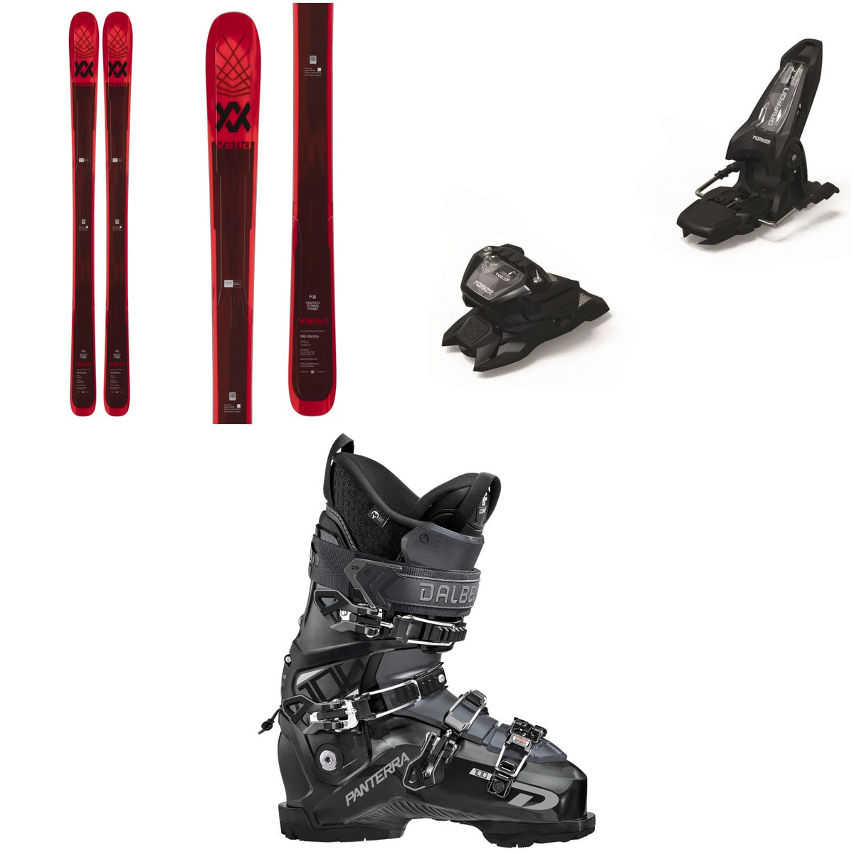 Völkl M6 Mantra Skis + Marker Griffon 13 ID Ski Bindings + Dalbello Panterra 100 GW Ski Boots 2023