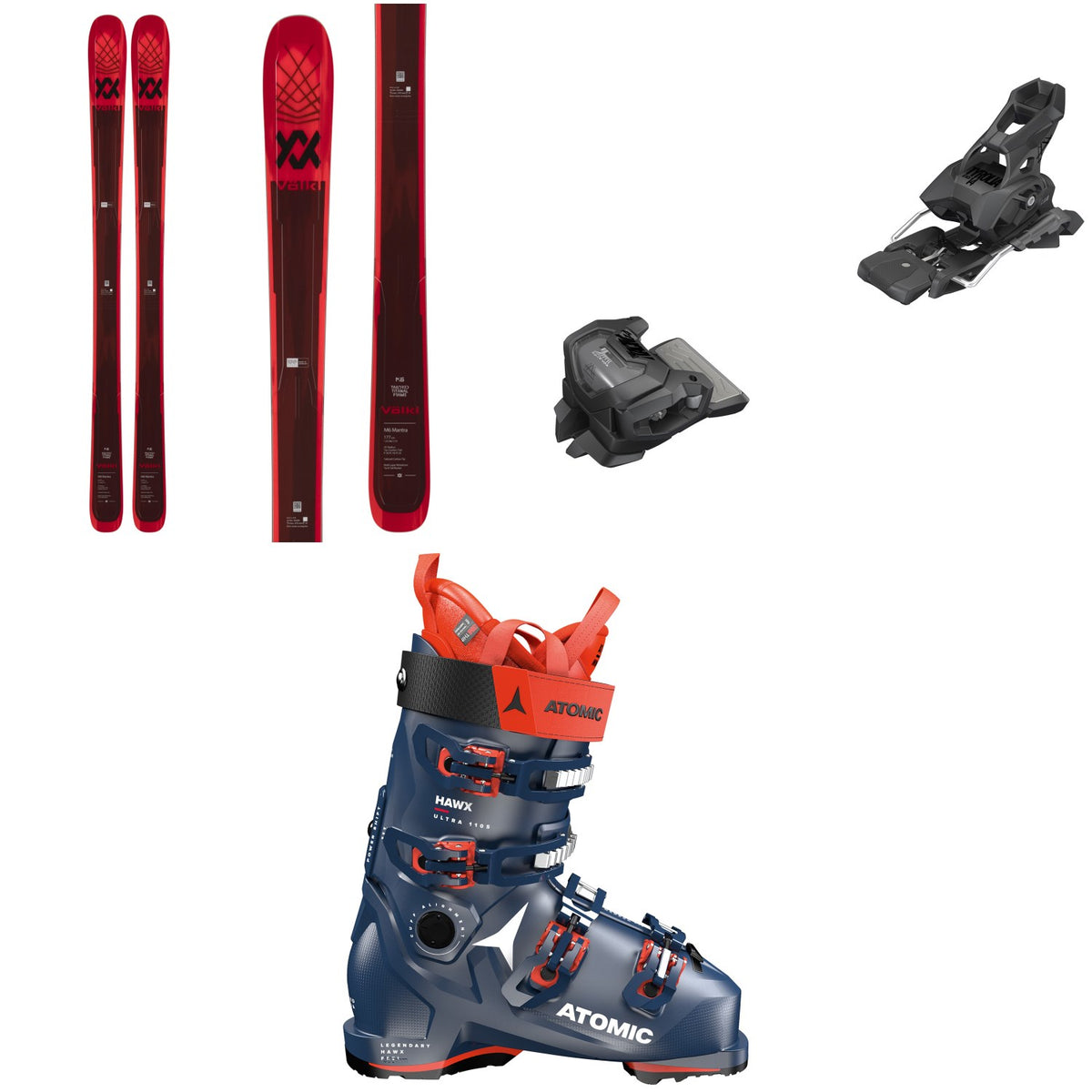Völkl M6 Mantra Skis + Tyrolia Attack 14 GW Ski Bindings + Atomic Hawx Ultra 110 S GW Ski Boots 2023