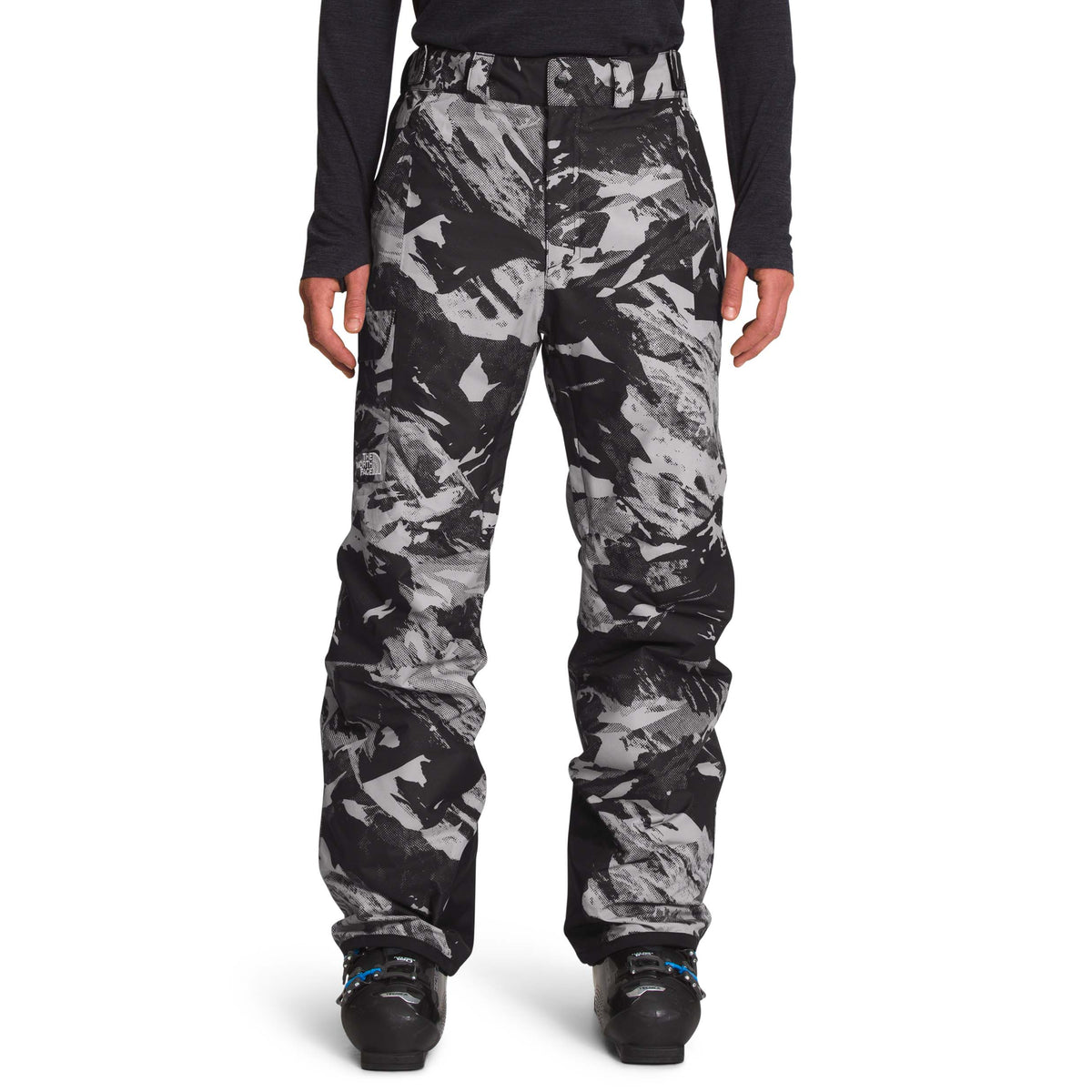 The North Face Freedom Insulated Short Pants - Men's TNF Black Tonal Mountainscape Print