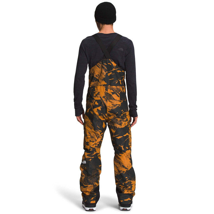 The North Face Freedom Short Bibs - Men's Leather Brown Tonal Mountainscape Print