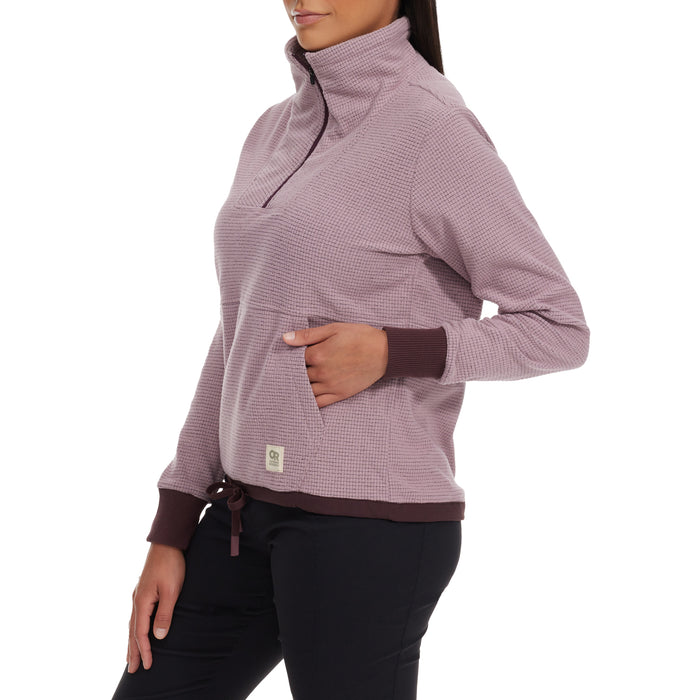 Outdoor Research Trail Mix Quarter Zip Pullover - Women's Moth