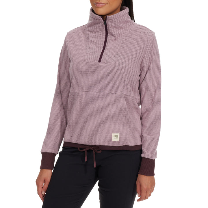 Outdoor Research Trail Mix Quarter Zip Pullover - Women's Moth