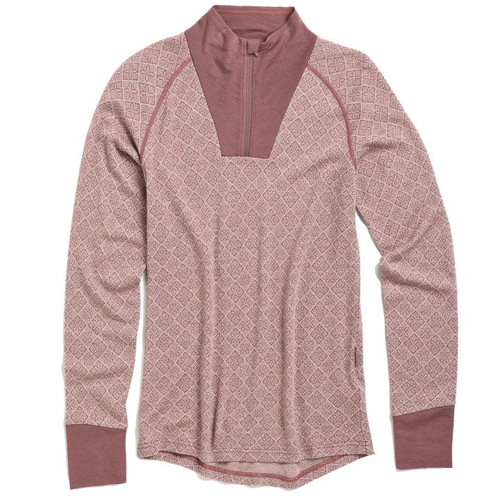 Kari Traa Voss Cashmere Mix Half Zip Top - Women's Taupe