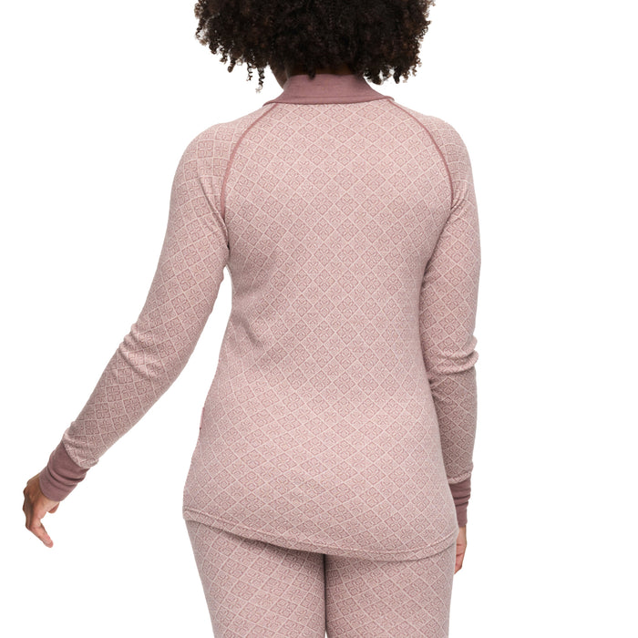 Kari Traa Voss Cashmere Mix Half Zip Top - Women's Taupe