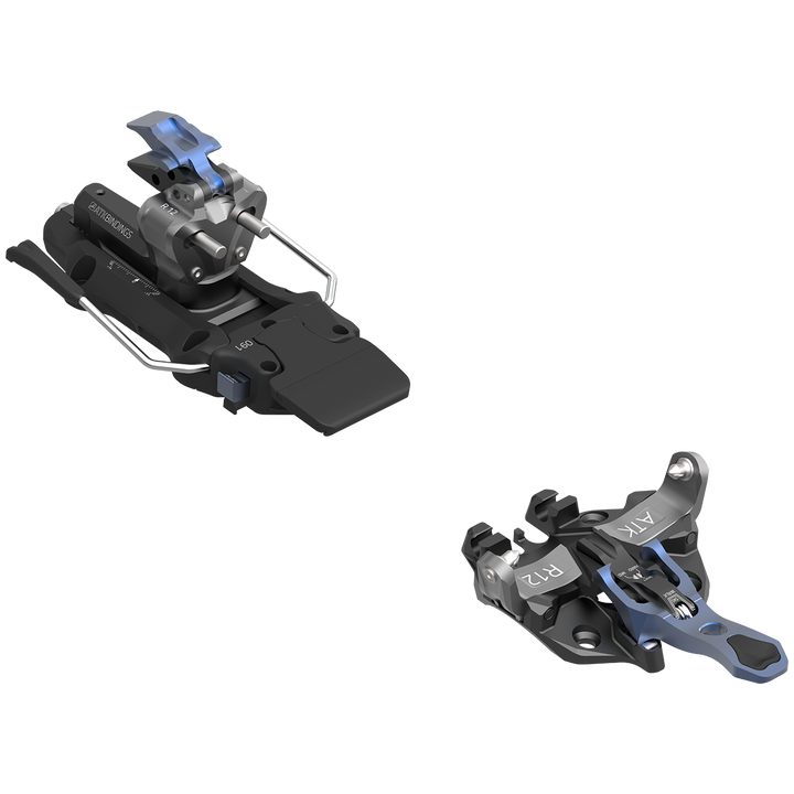 ATK Raider 12 Freeride Alpine Touring Ski Bindings 2024 Black/Titanium/Dark Blue