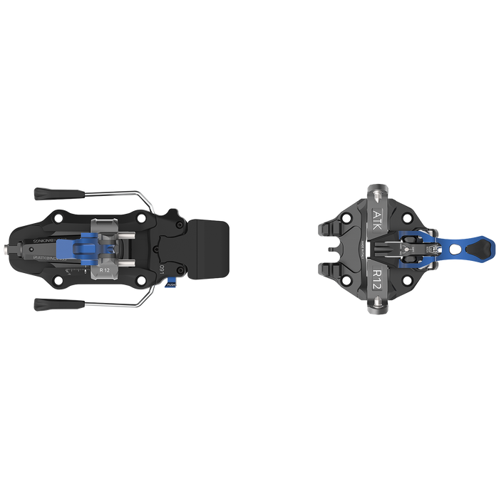 ATK Raider 12 Freeride Alpine Touring Ski Bindings 2024 Black/Titanium/Dark Blue