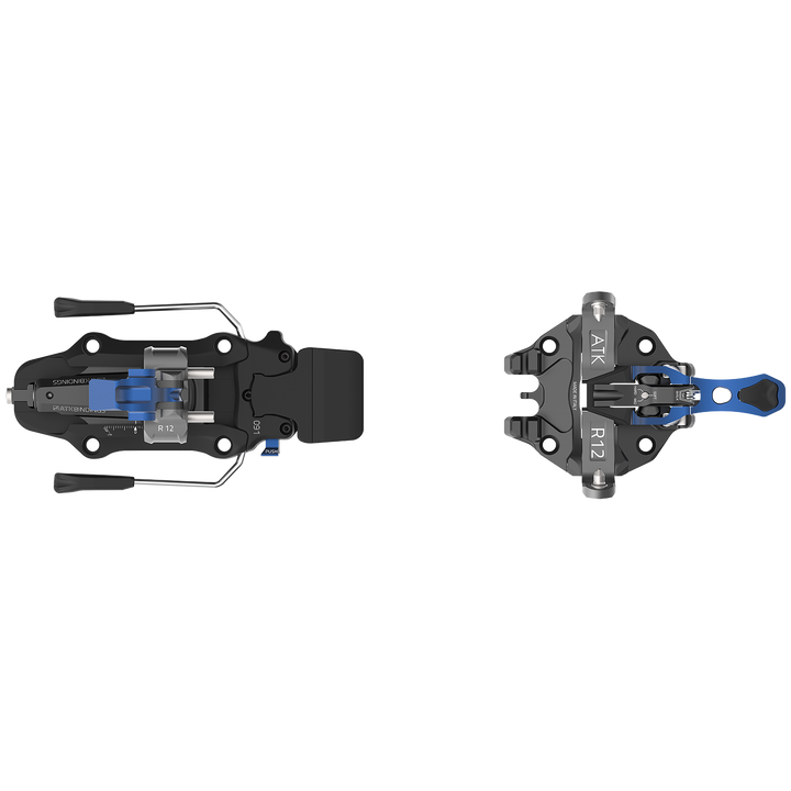 ATK Raider 12 Freeride Alpine Touring Ski Bindings 2024 Black/Titanium/Dark Blue