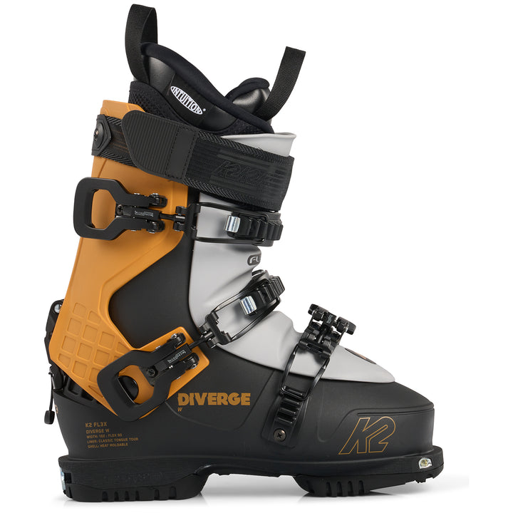 K2 FL3X Diverge Alpine Touring Ski Boots - Women's 2023 Black/Orange