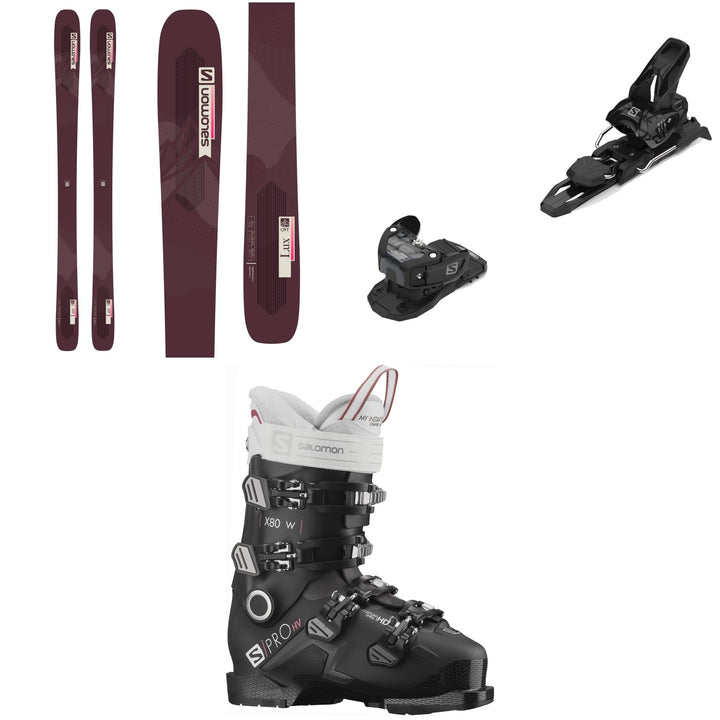 Salomon QST Lux 92 Skis + Warden MNC 11 Ski Bindings + S/Pro HV X80 W CS GW Ski Boots - Women's 2022
