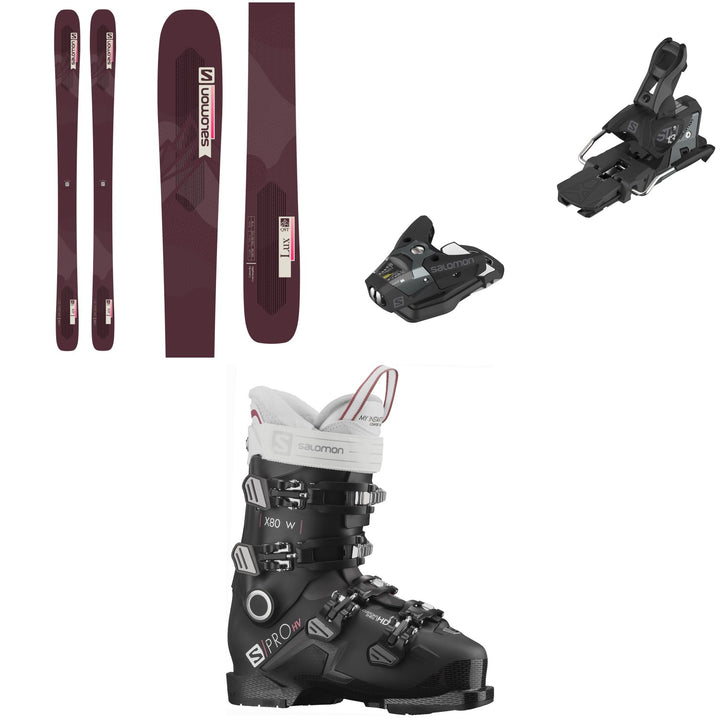 Salomon QST Lux 92 Skis + STH2 WTR 13 Ski Bindings + S/Pro HV X80 W CS GW Ski Boots - Women's 2022