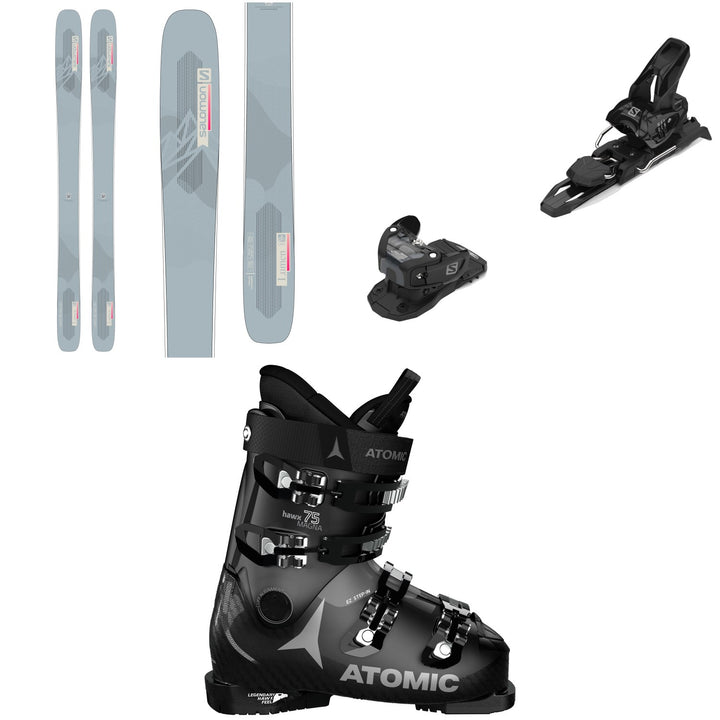Salomon QST Lumen 99 Skis + Warden MNC 11 Ski Bindings + Atomic Hawx Magna 75 W Ski Boots - Women's 2022