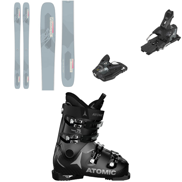 Salomon QST Lumen 99 Skis + STH2 WTR 13 Ski Bindings + Atomic Hawx Magna 75 W Ski Boots - Women's 2022