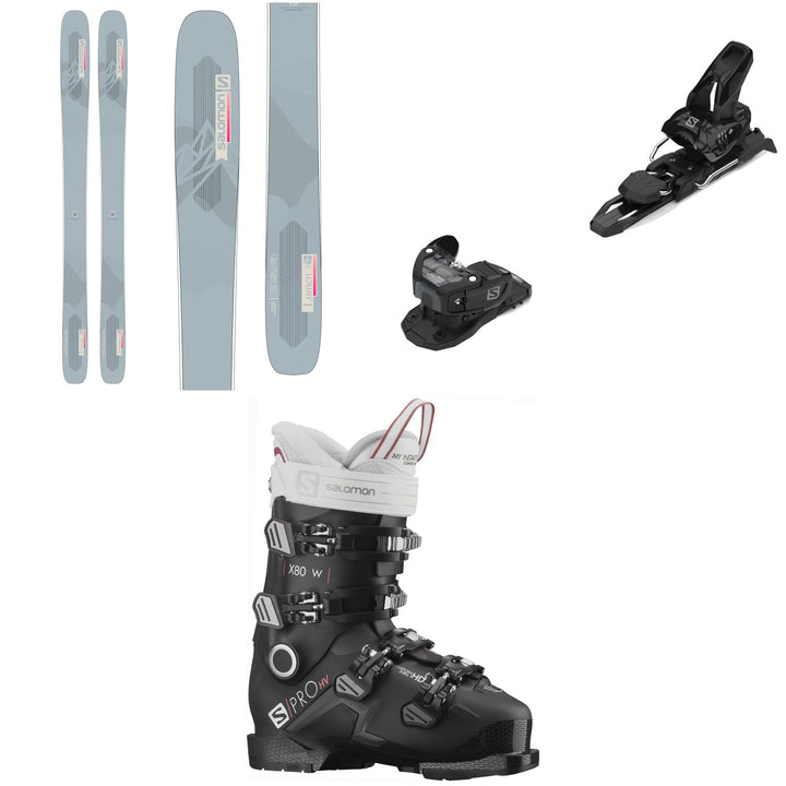Salomon QST Lumen 99 Skis + Warden MNC 11 Ski Bindings + S/Pro HV X80 W CS GW Ski Boots - Women's 2022