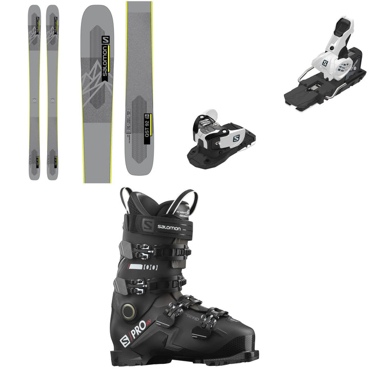 Salomon QST 92 Skis + Warden MNC 13 Ski Bindings + S/Pro HV 100 GW Ski Boots 2022