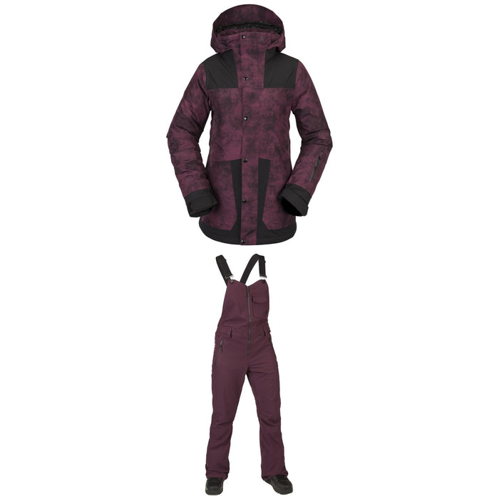 Volcom Ell Insulated GORE-TEX Jacket + Swift Bib Overalls - Women's 2022