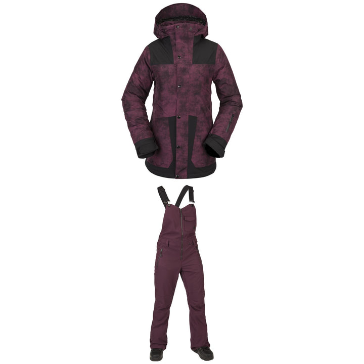 Volcom Ell Insulated GORE-TEX Jacket + Swift Bib Overalls - Women's 2022