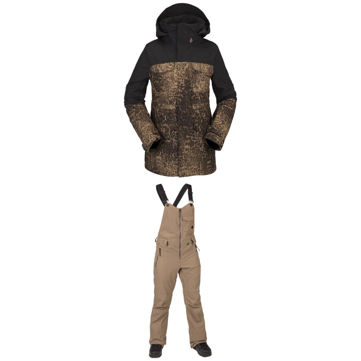 Volcom Leda GORE-TEX Jacket + Swift Bib Overalls - Women's 2022