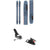 Salomon QST 98 Skis + Look Pivot 12 GW Ski Bindings 2023