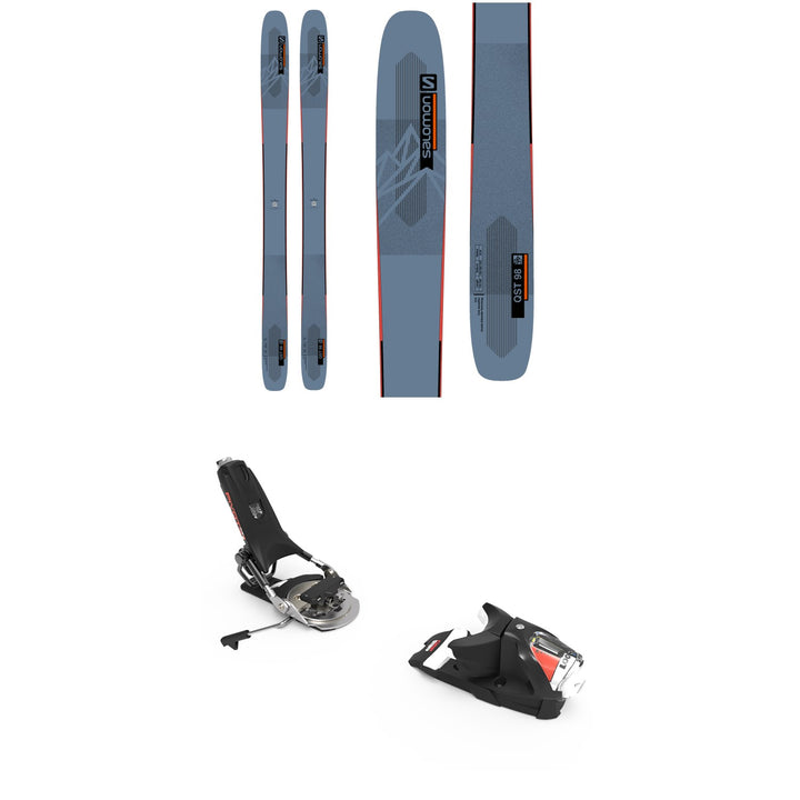 Salomon QST 98 Skis + Look Pivot 12 GW Ski Bindings 2023