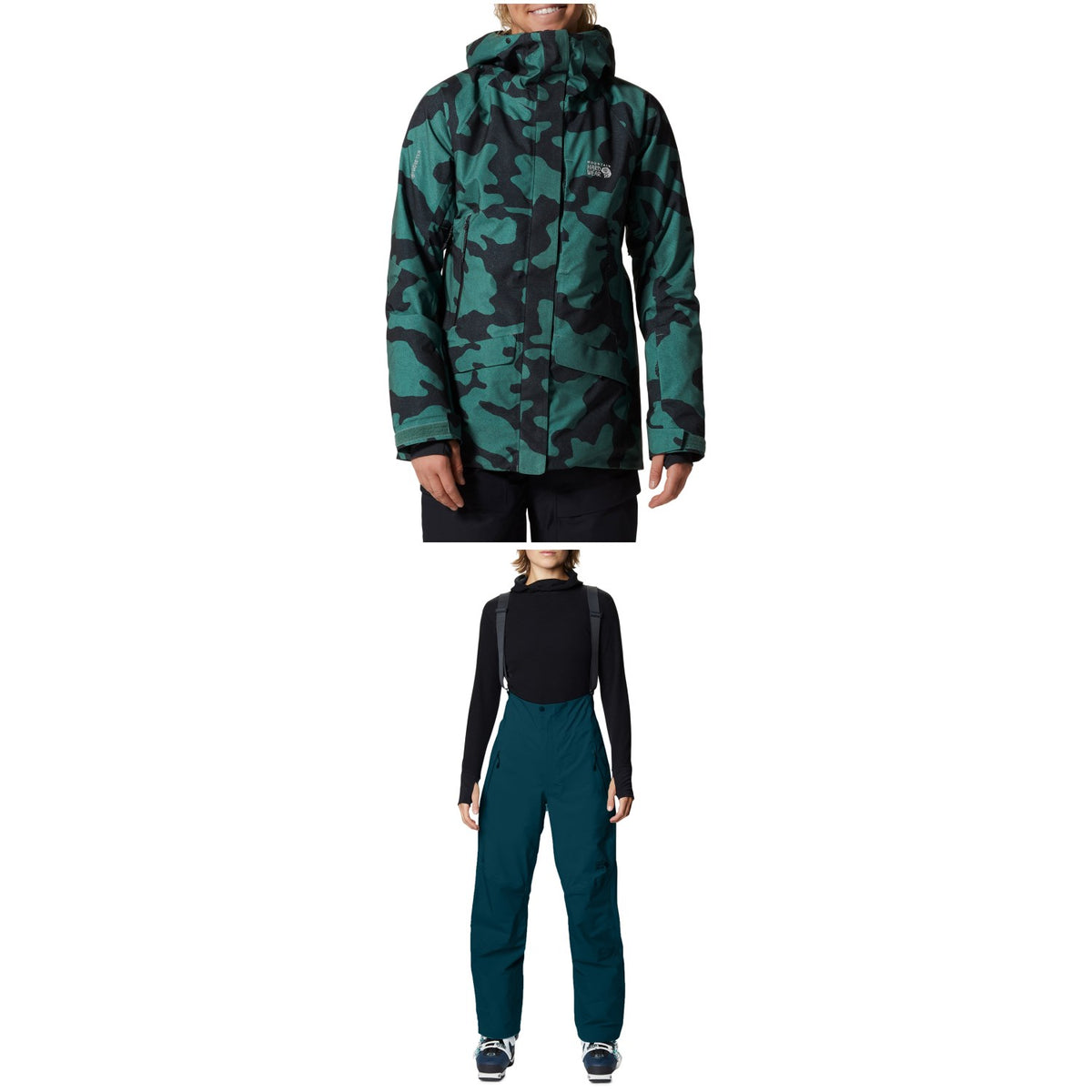 Mountain Hardwear Cloud Bank GORE-TEX Insulated Jacket +  High Exposure C-Knit Tall Bibs - Women's 2022