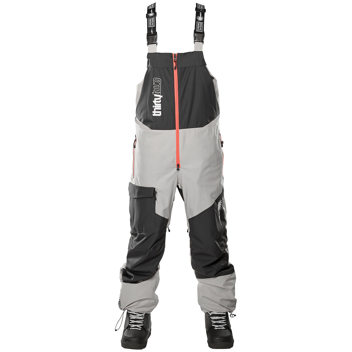 thirtytwo Spring Break Powder Bibs - Men's Gravel