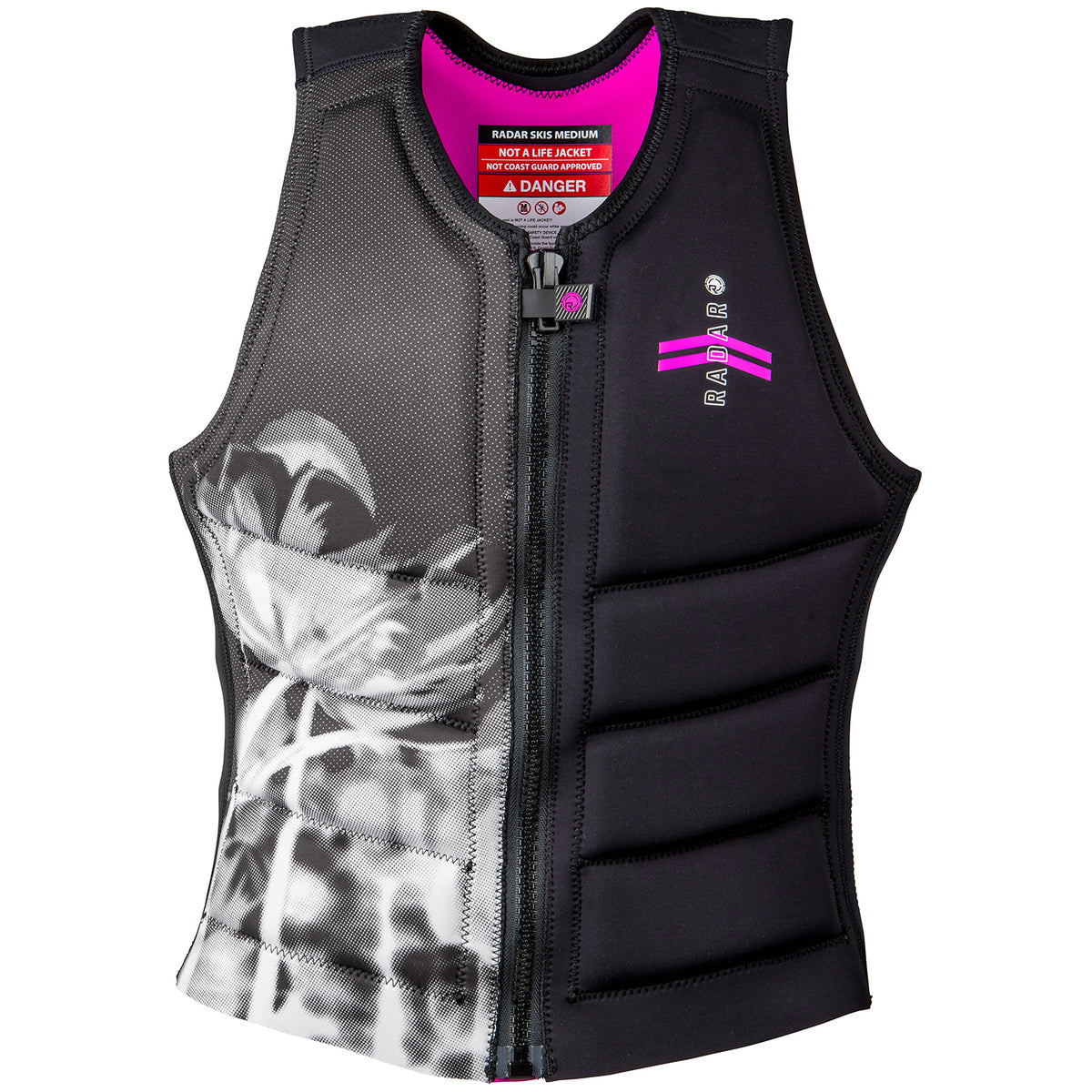 Radar Lyric Impact Waterski Vest - Women's 2023 Tulip/Black/White