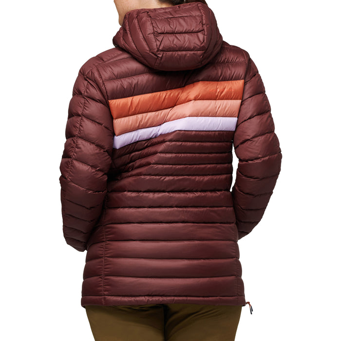 Cotopaxi Fuego Down Hooded Pullover - Women's Chestnut Stripes