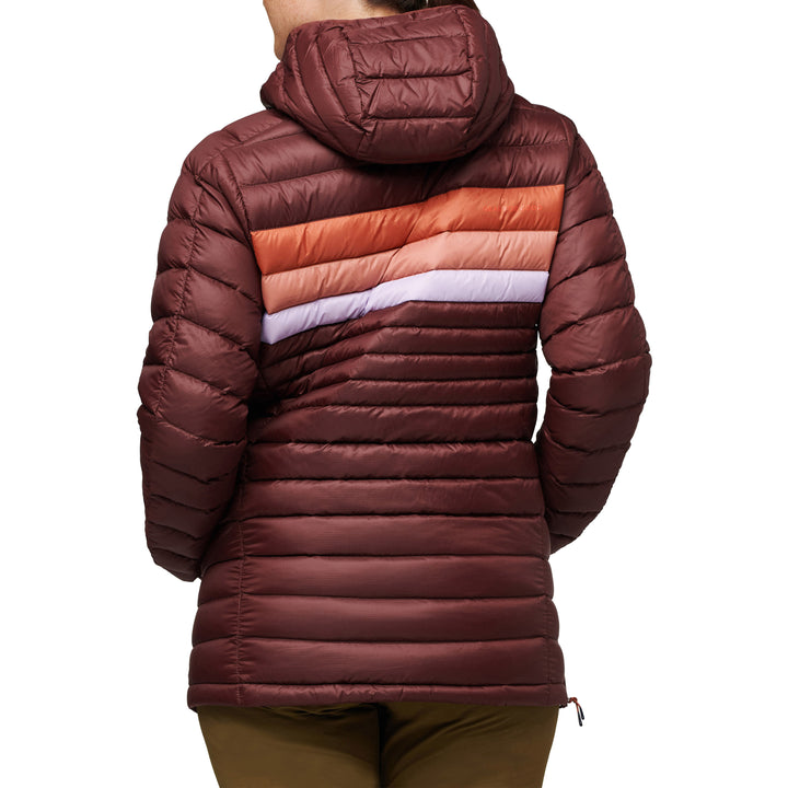 Cotopaxi Fuego Down Hooded Pullover - Women's Chestnut Stripes