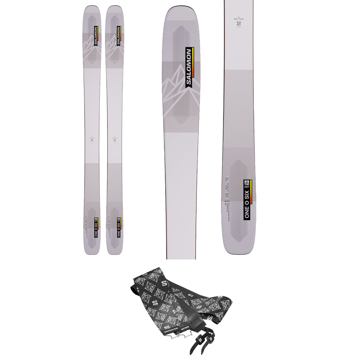 Salomon QST 106 Skis w/ Skins 2023