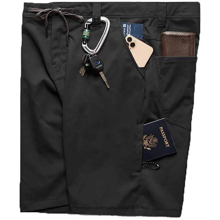 686 Anything Hybrid Cargo Shorts - Men's Black