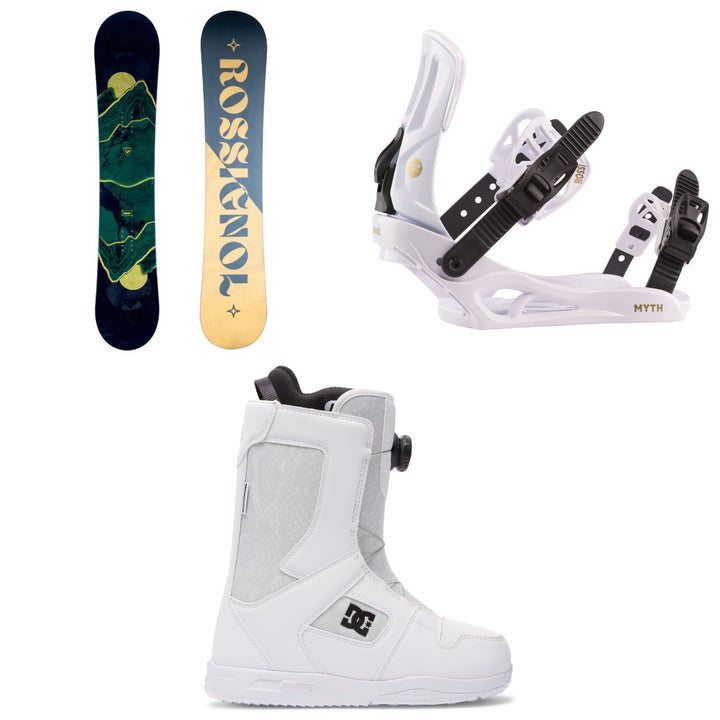 Rossignol Myth Snowboard + Myth Snowboard Bindings + DC Phase Boa Snowboard Boots - Women's 2023