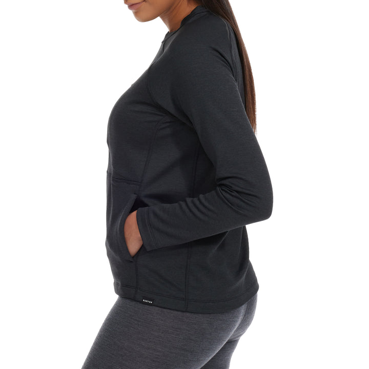 Burton Multipath Grid Crewneck Fleece - Women's True Black