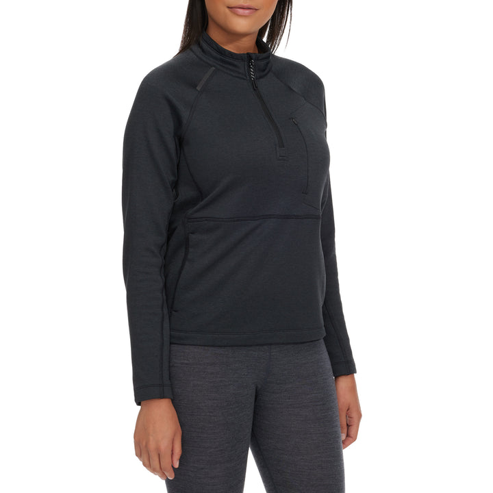 Burton Multipath Grid Quarter-Zip Fleece - Women's True Black