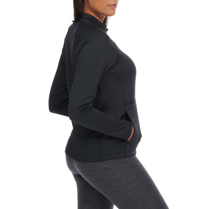 Burton Multipath Grid Quarter-Zip Fleece - Women's True Black