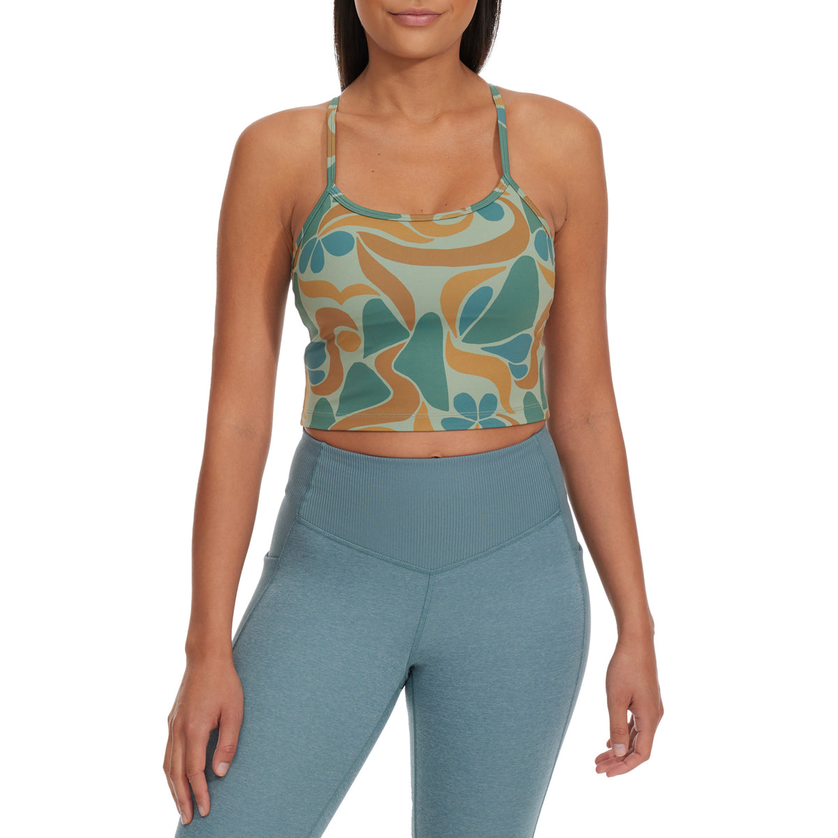 Parks Project Zion Narrows Recycled Cropped Tank Top - Women's Sea Green